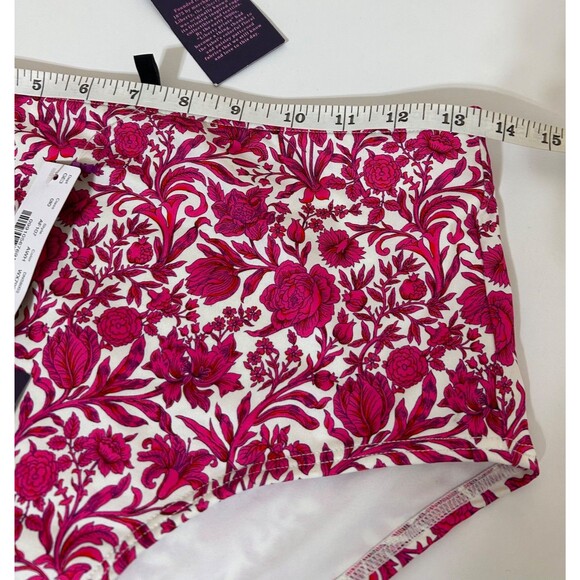 NWT J Crew Swimsuit Size S Liberty London High Waist Bikini Bottom Swim Roses - Picture 5 of 6